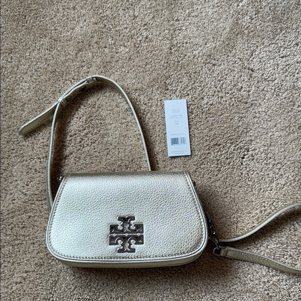 Tory Burch Metallic Gold Crossbody Bag